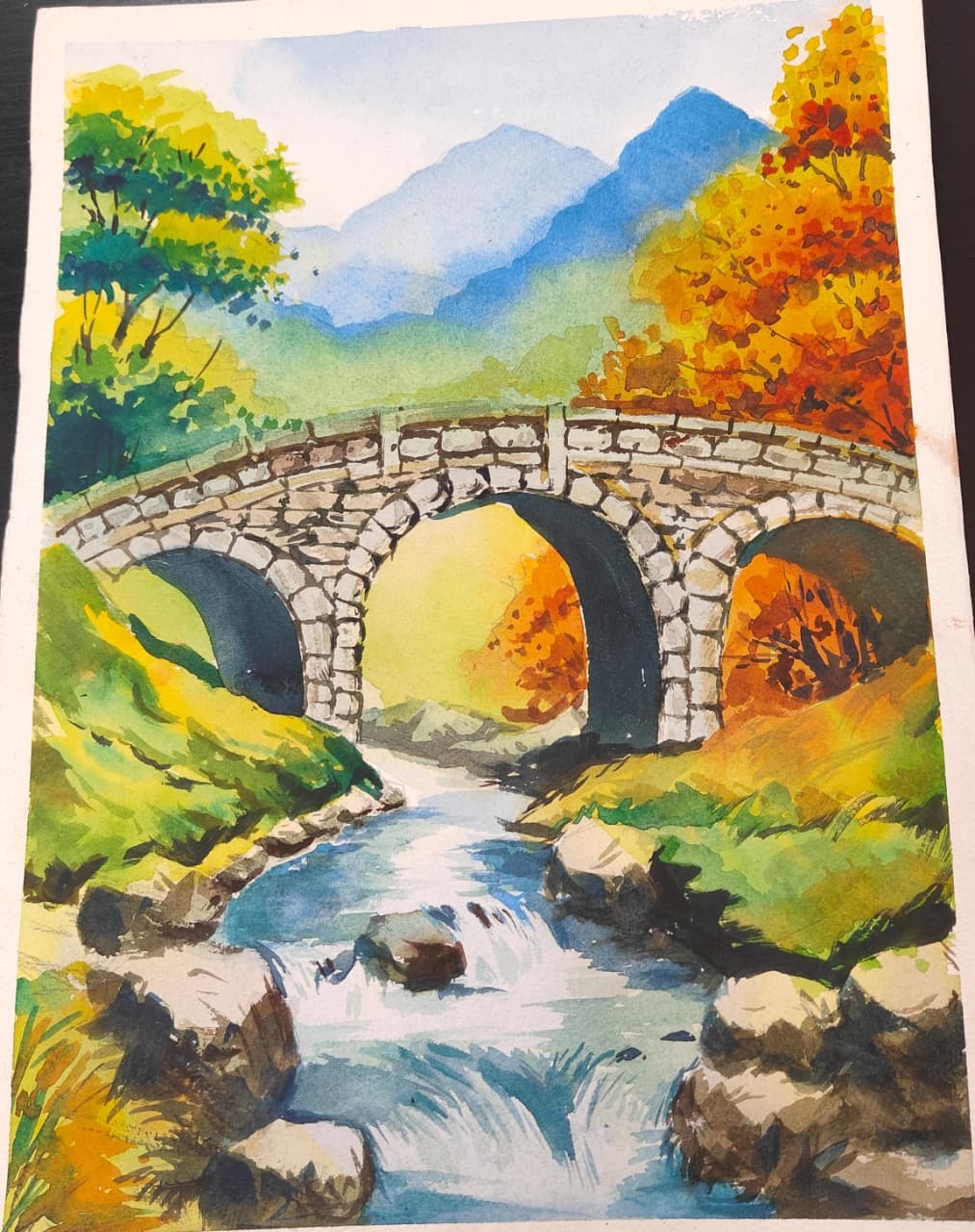 Watercolour Landscape & Portrait
