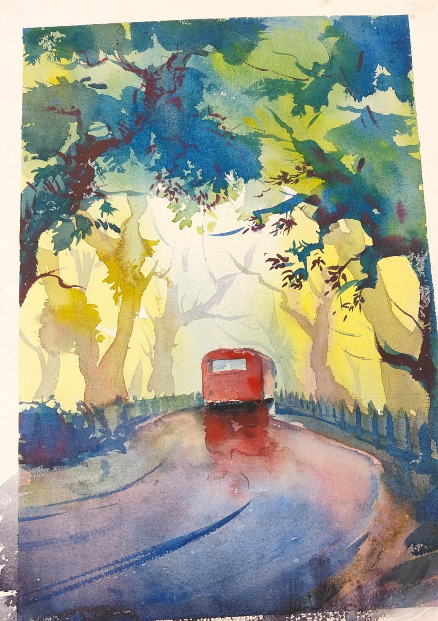 Watercolour Landscape & Portrait