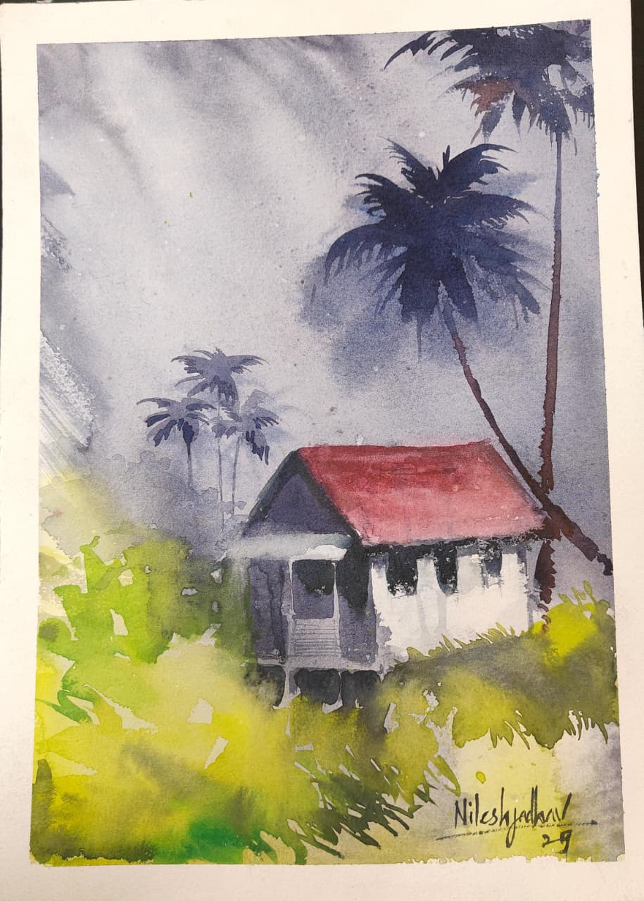 Watercolour Landscape & Portrait