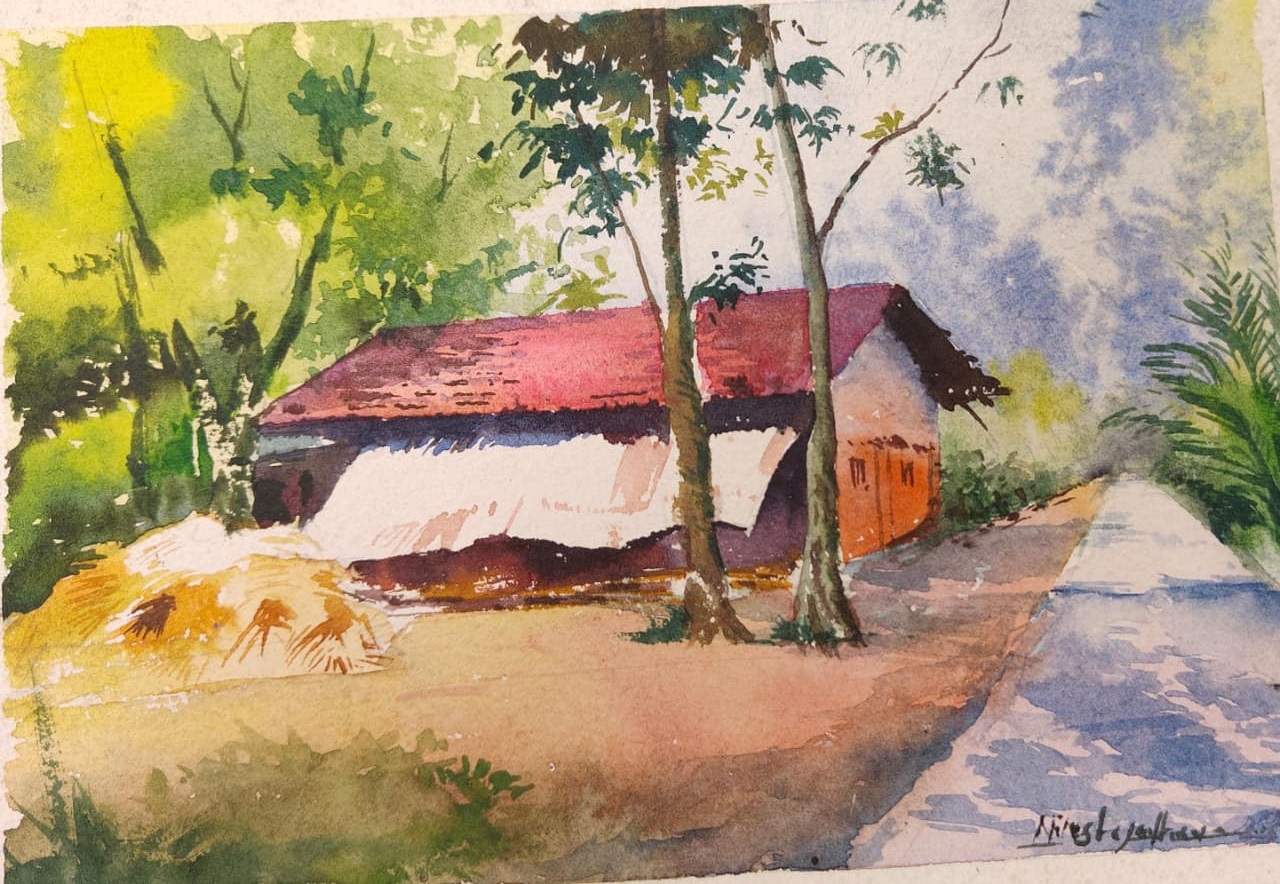 Watercolour Landscape & Portrait