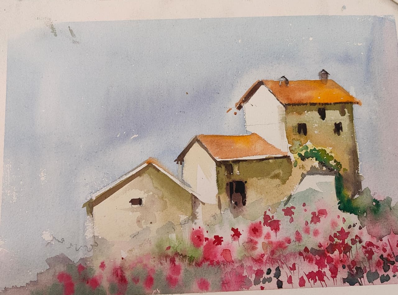 Watercolour Landscape & Portrait